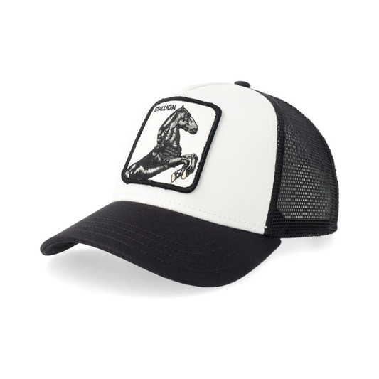 Stallion Trucker – White / Black