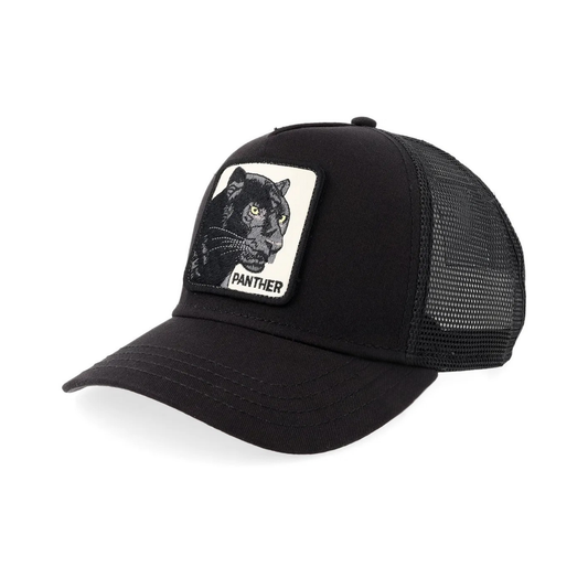 Panther Trucker – Black / White Patch