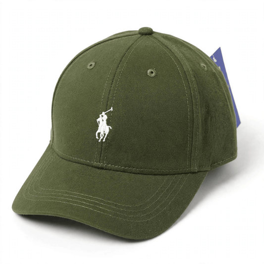 Polo Ralph Lauren Classic Cotton Twill Cap in Olive Green