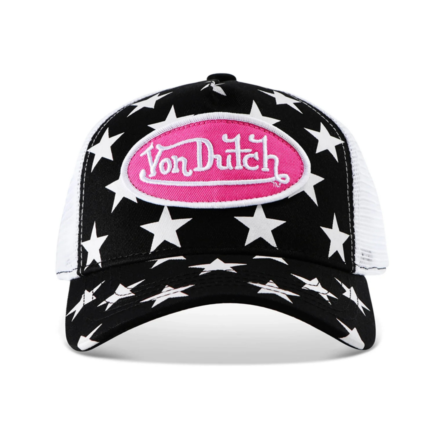 Von Dutch Trucker – Stars / Black / Pink Patch