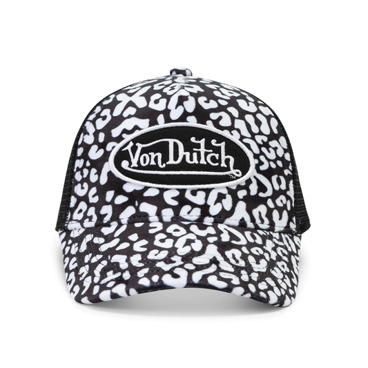 Von Dutch Trucker – Leopard Black / White