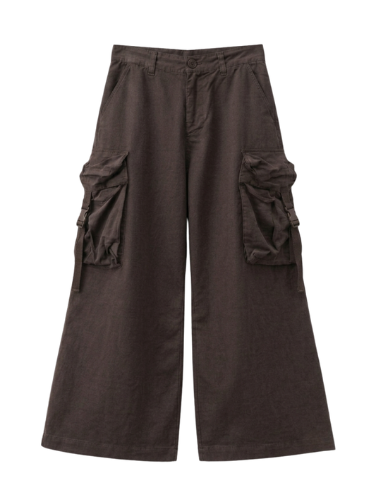 Coffee 6 Pocket Baggy Pant