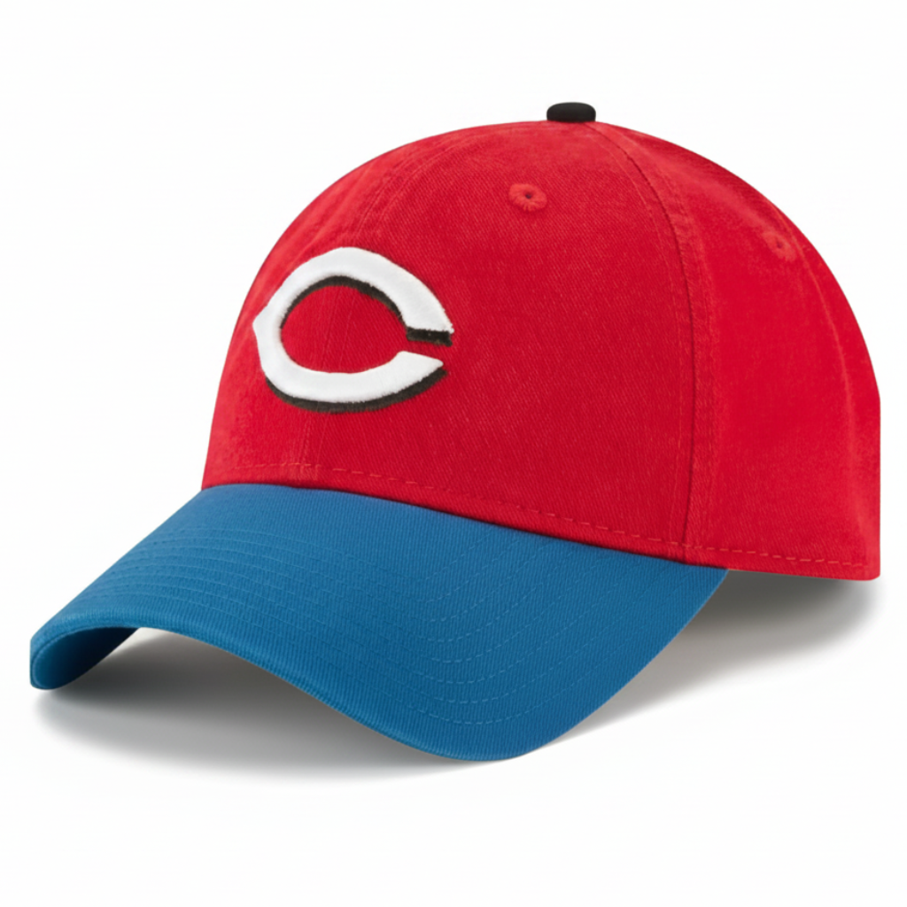 Classic Red and Blue Embroidered C Logo Baseball Cap – Hatgoods Bangladesh