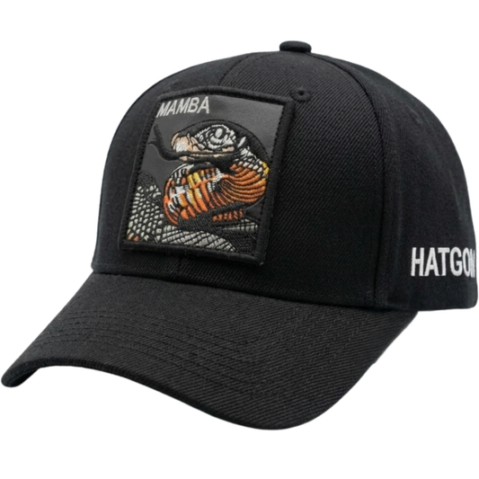 Mamba Snake Black Baseball Cap