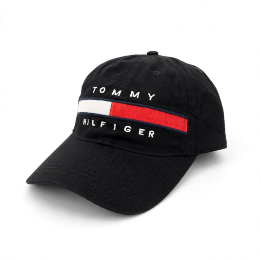 Tommy Hilfiger Black Flag Logo Baseball Cap