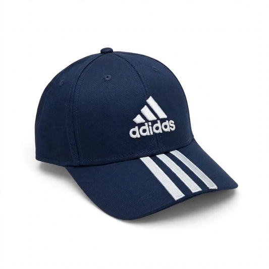 Adidas Navy Blue 3-Stripes Cap