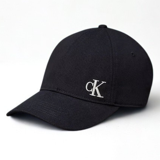 Calvin Klein Black Baseball Cap with Side Logo