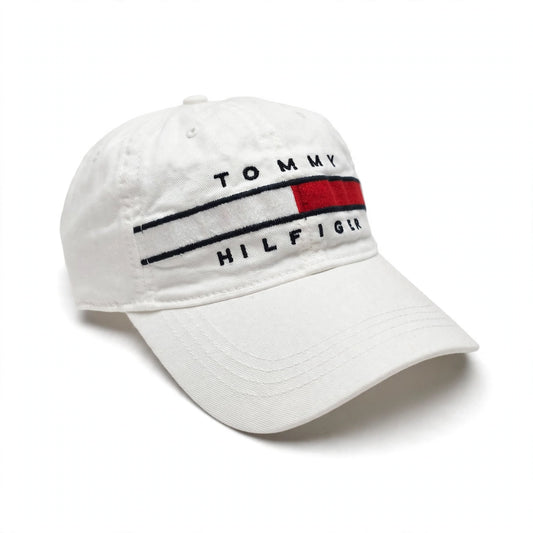 Tommy Hilfiger White Flag Bar Logo Cap