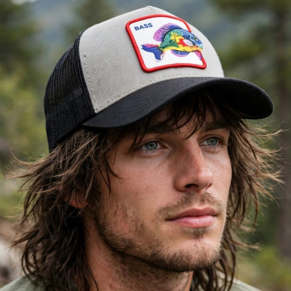 Bass Fish Trucker Cap