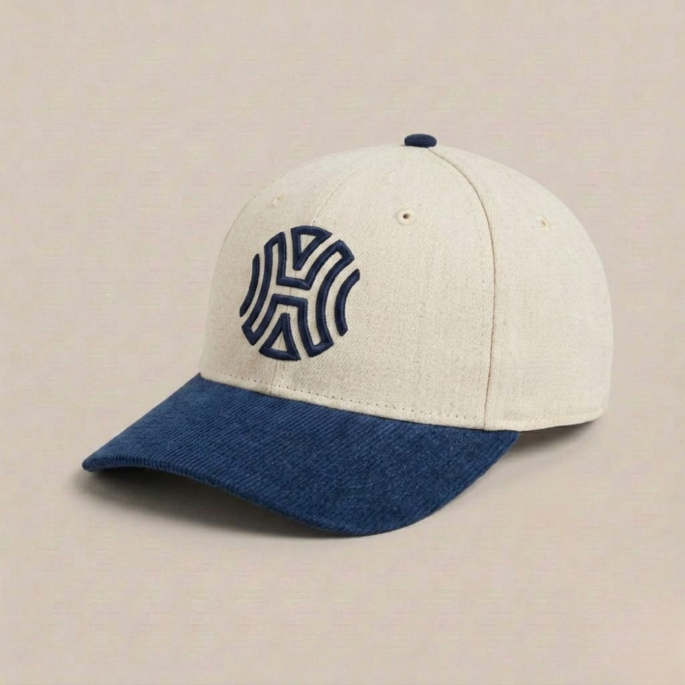 Hatgoods HH Cap – Cream / Navy