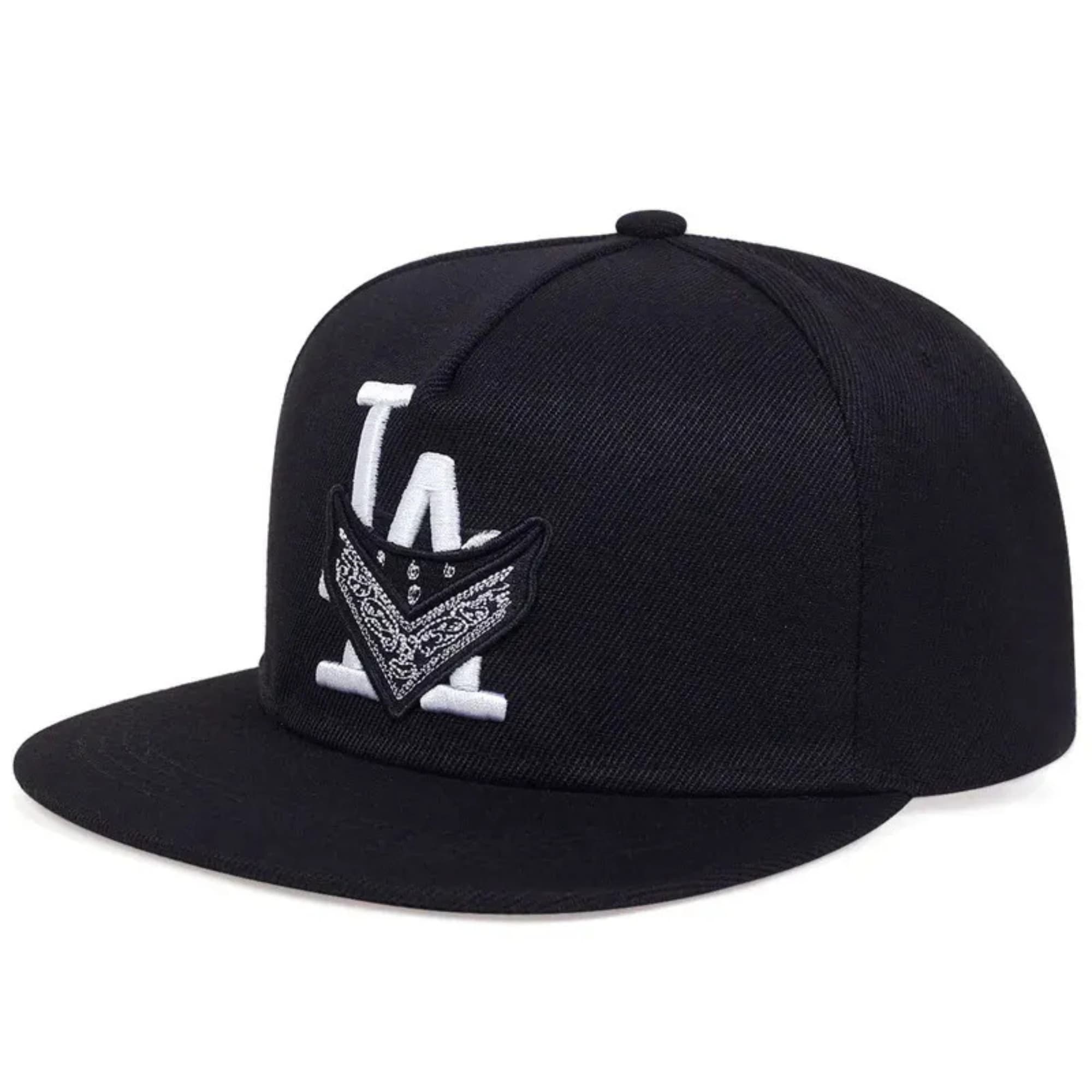 LA Bandana White Snapback Cap