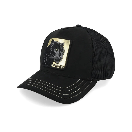 Panther Trucker – Black / Gold Patch