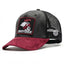 Hatgoods Angry Cock Trucker Suede Hat - Grey & Maroon