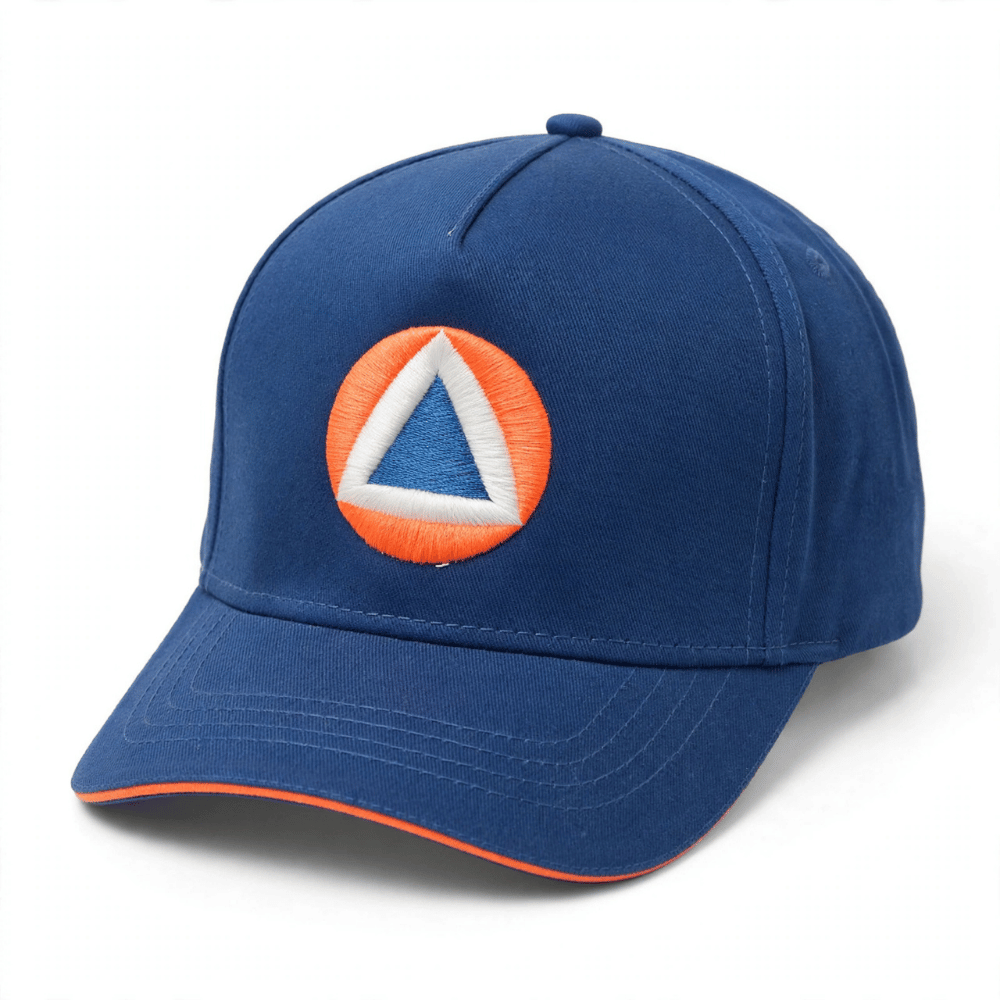 Generic Civil Defense Emblem Blue Baseball Cap