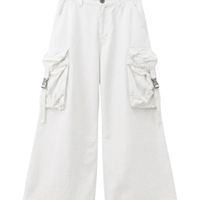 White 6 Pocket Baggy Pant