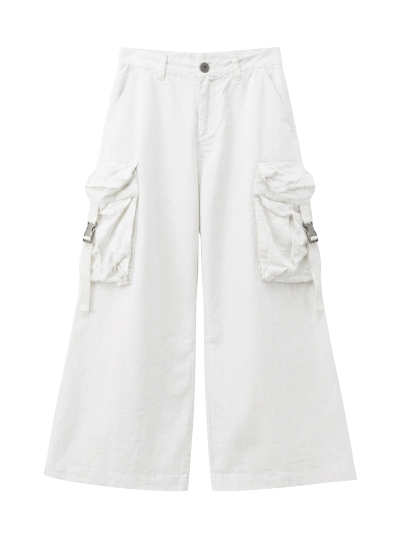 White 6 Pocket Baggy Pant