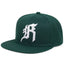 Washed Teal Blank Snapback Cap