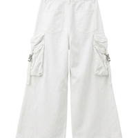 White 6 Pocket Baggy Pant
