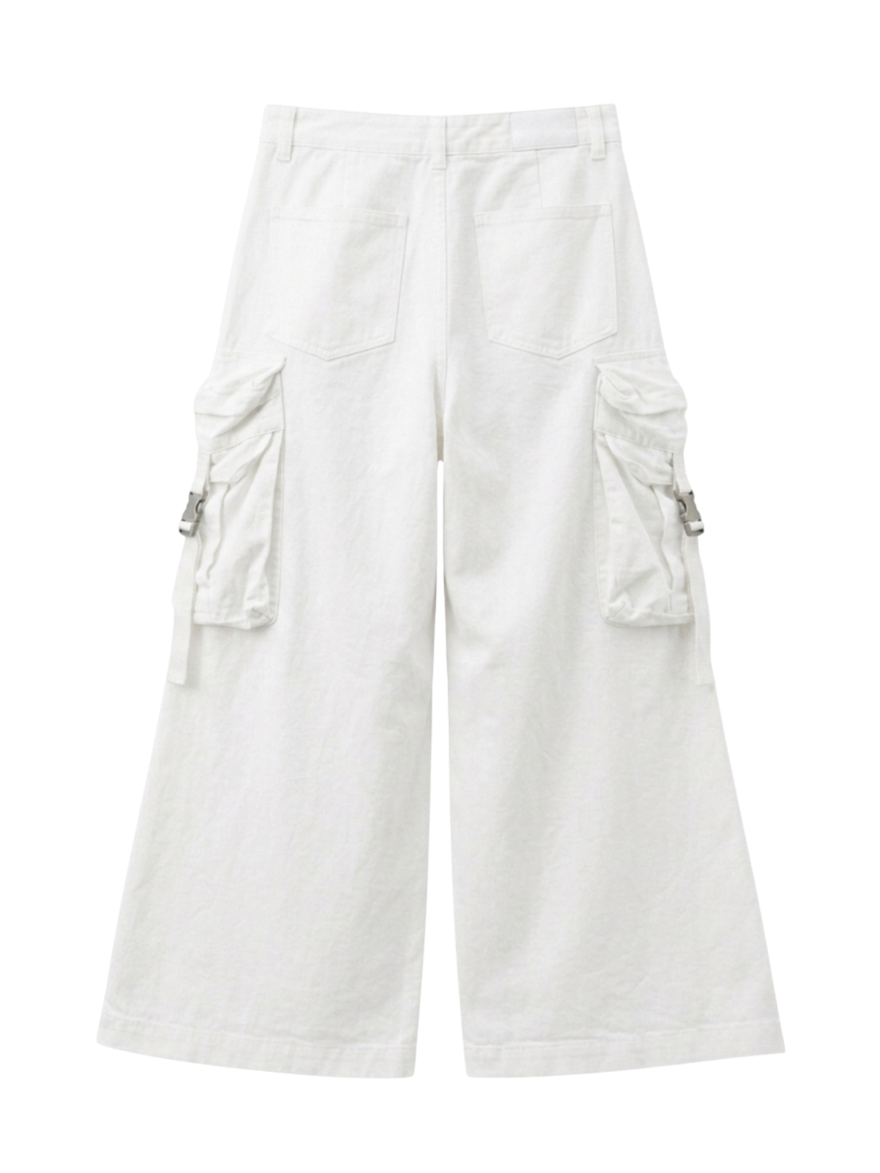 White 6 Pocket Baggy Pant