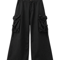 Black 6 Pocket Baggy Pant