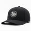 Black Perforated Rope Brim Snapback Cap