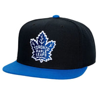 Toronto Maple Leafs Black Blue Snapback Cap