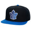 Toronto Maple Leafs Black Blue Snapback Cap