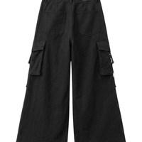 Black 6 Pocket Baggy Pant