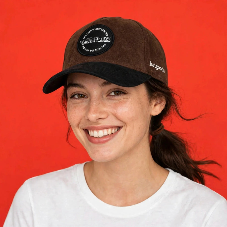 Hatgoods WE WIN OR WE DIE Suede - Coffee