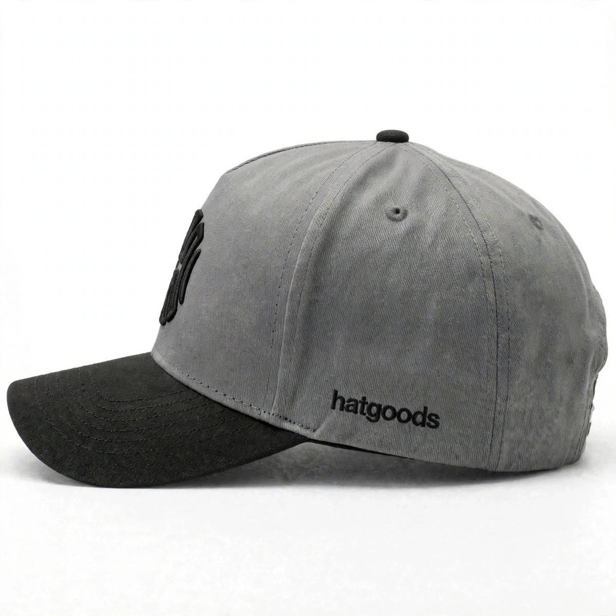 Hatgoods Baseball Hat - Black And Grey