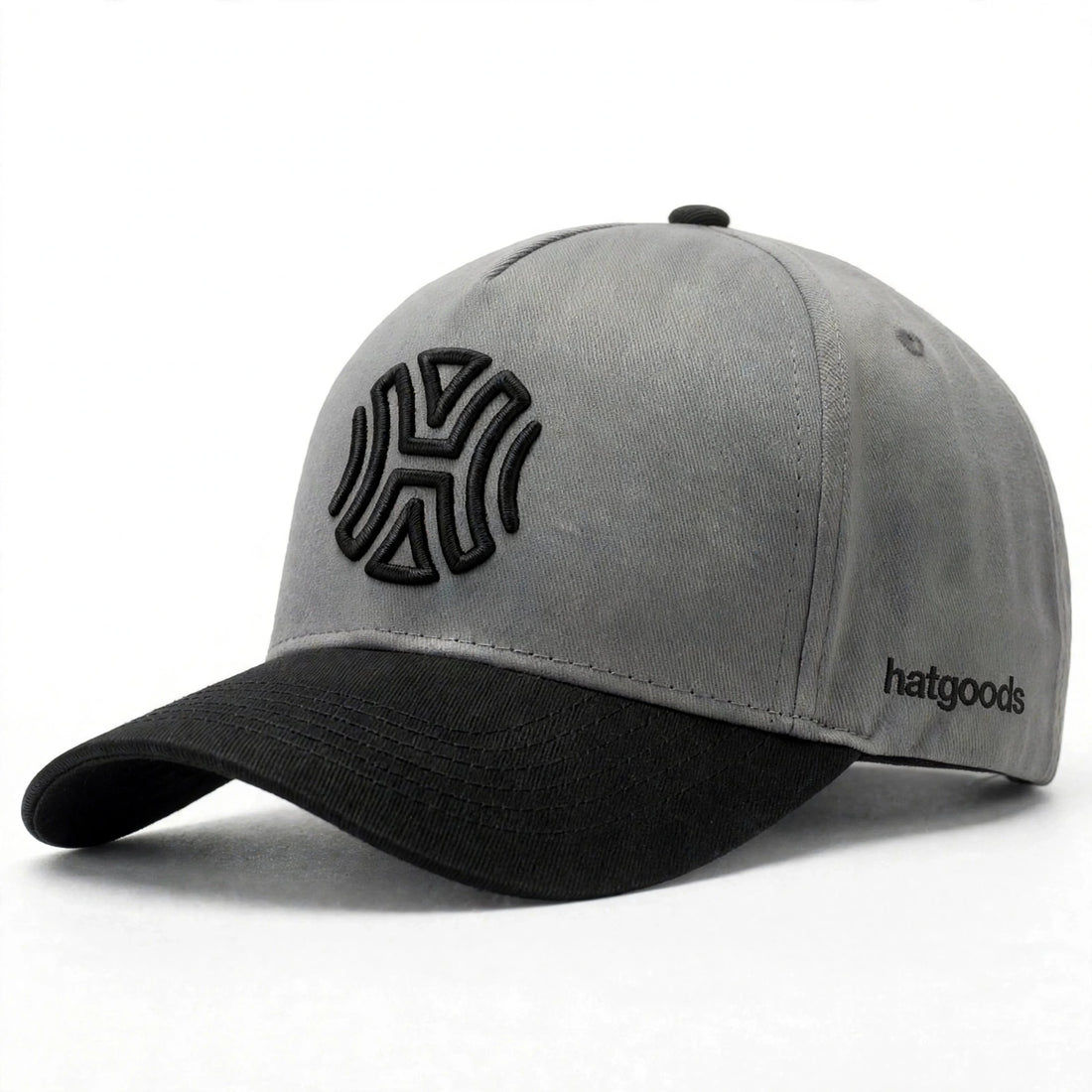 Hatgoods Baseball Hat - Black And Grey