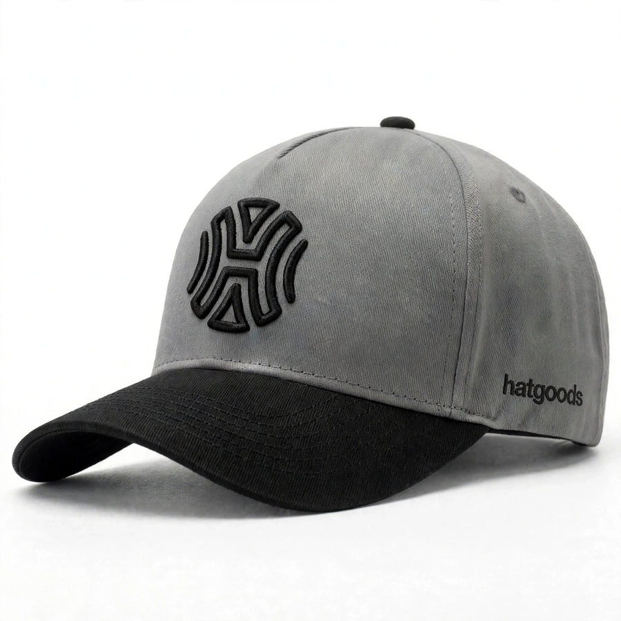 Hatgoods Baseball Hat - Black And Grey