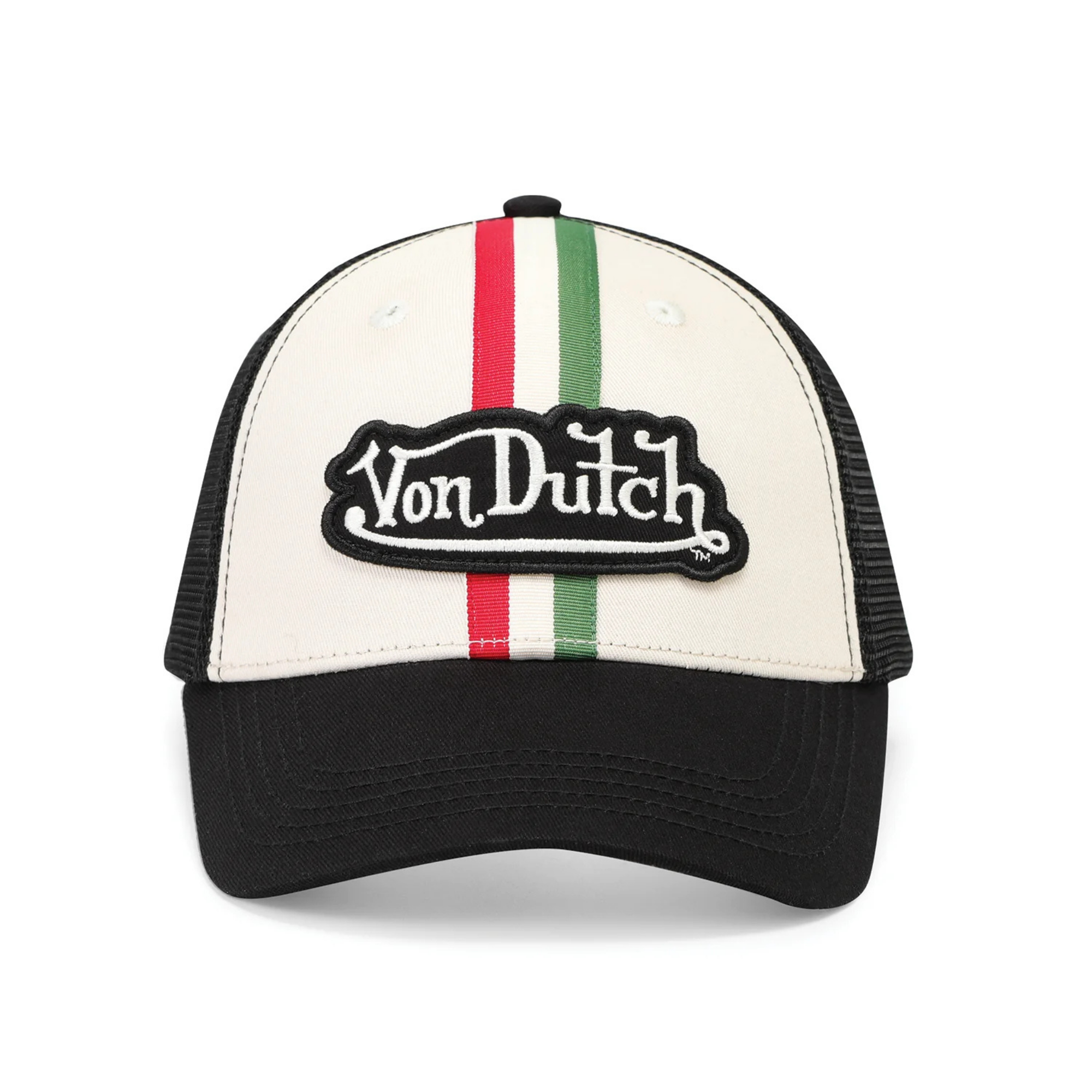 Von Dutch Trucker – Racing Stripe / Cream / Black
