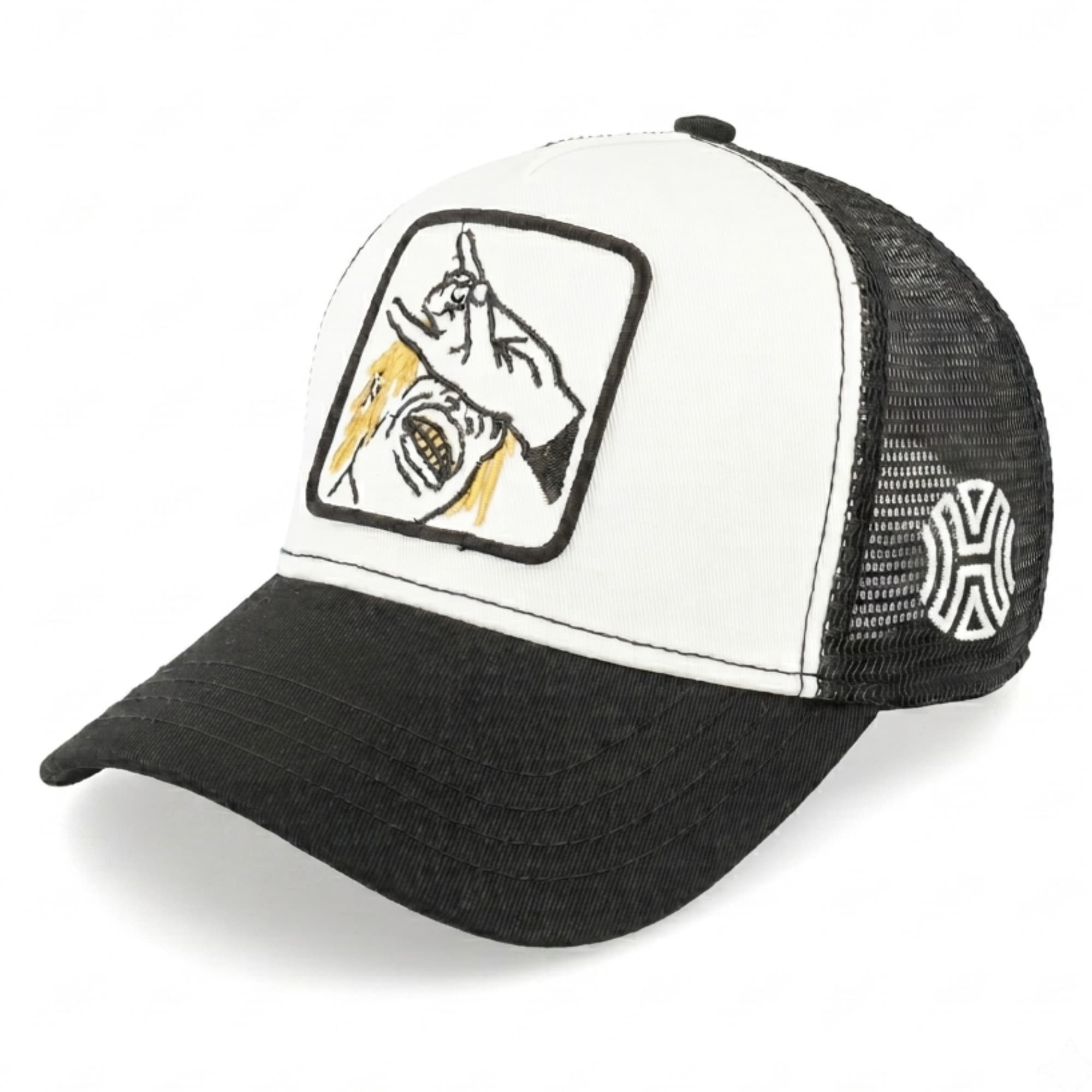 Lucid Smile Trucker Cap White Black – Hatgoods Bangladesh