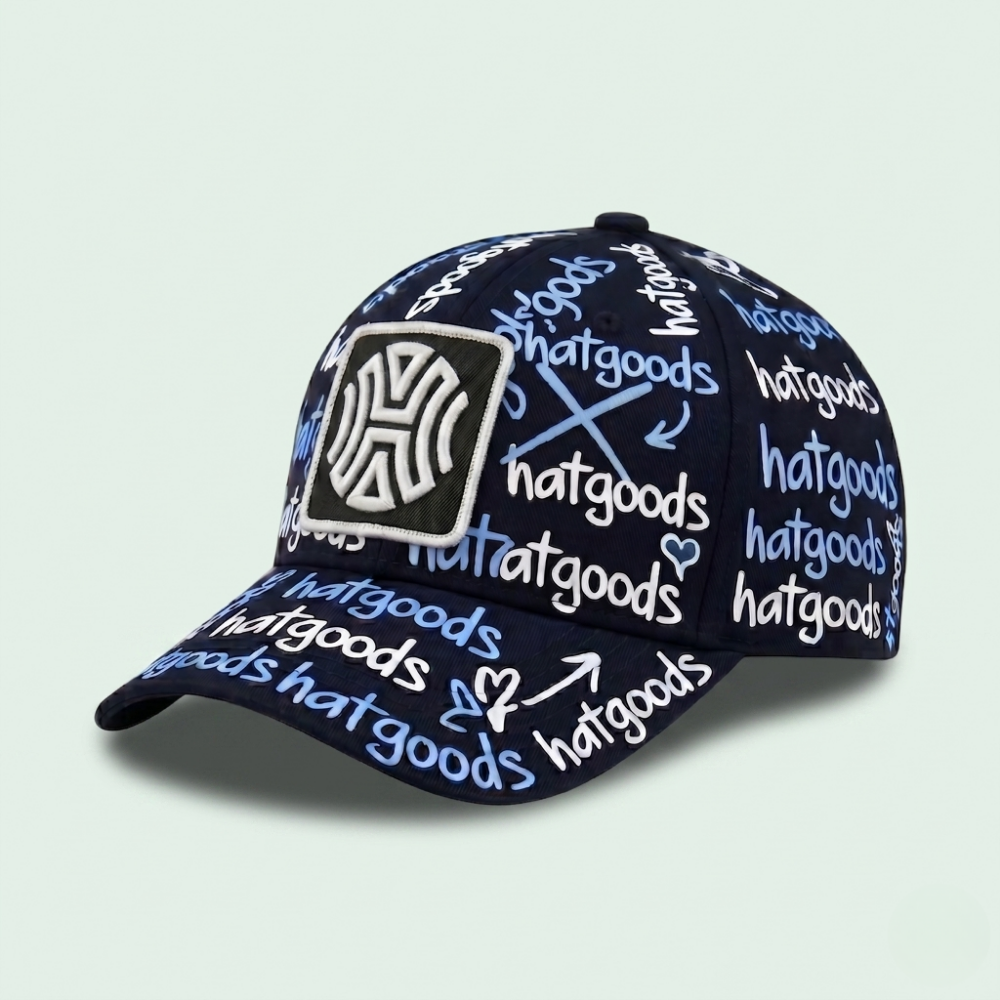 Hatgoods Monogram Cap – Navy