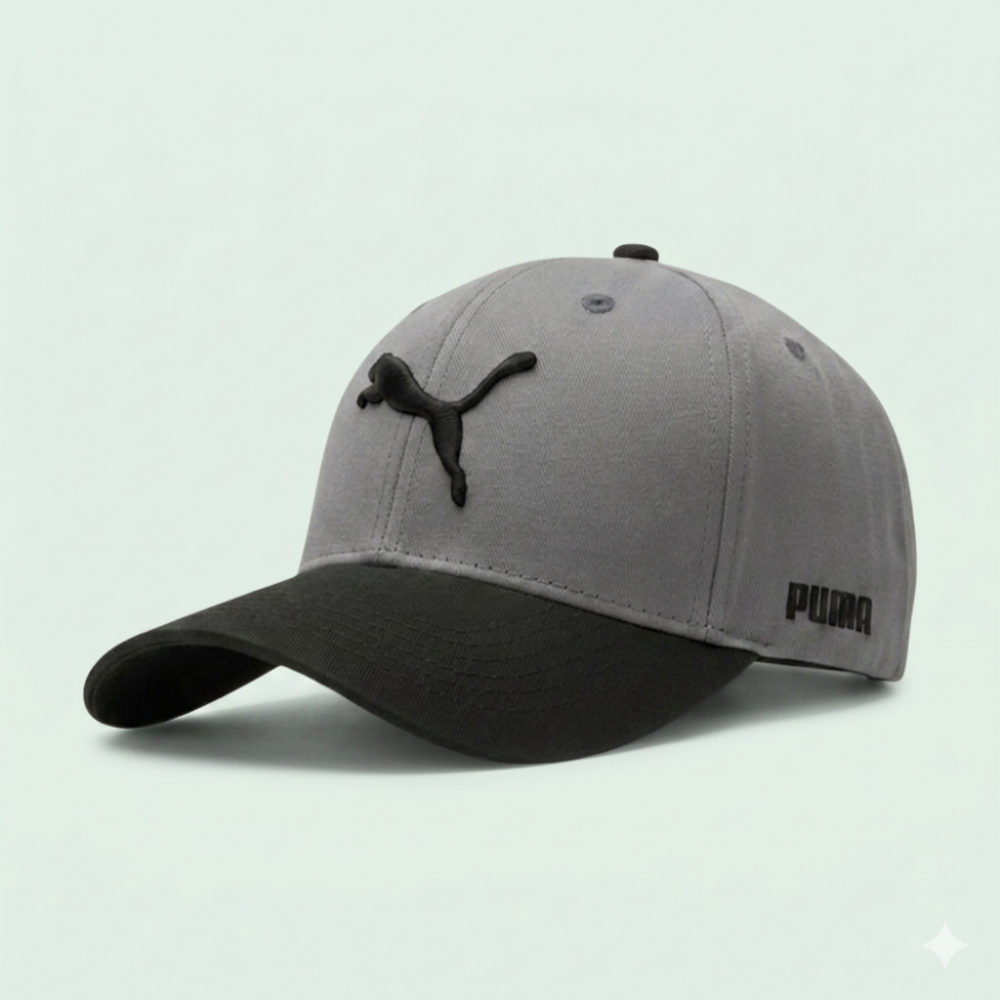 Puma Cap – Grey / Black