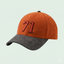 No. 71 Suede Cap – Orange / Grey