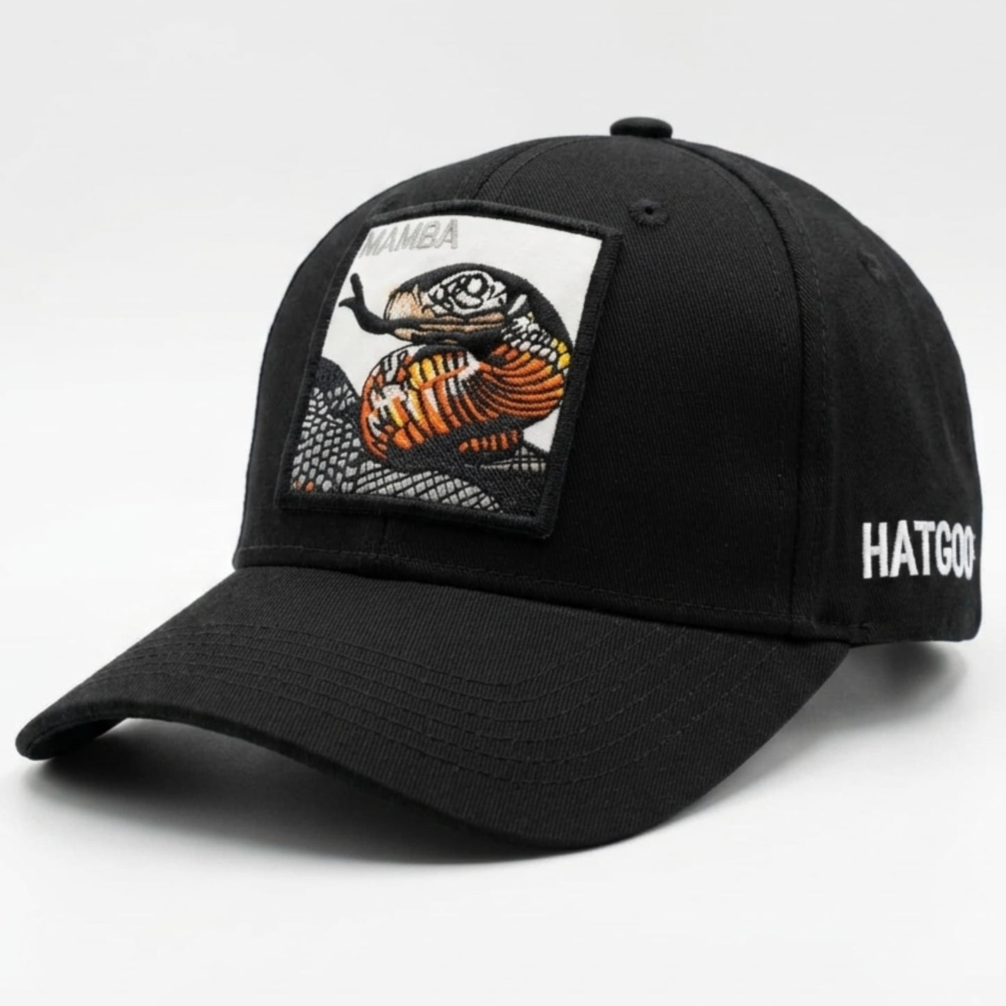 Mamba Snake Black Baseball Cap
