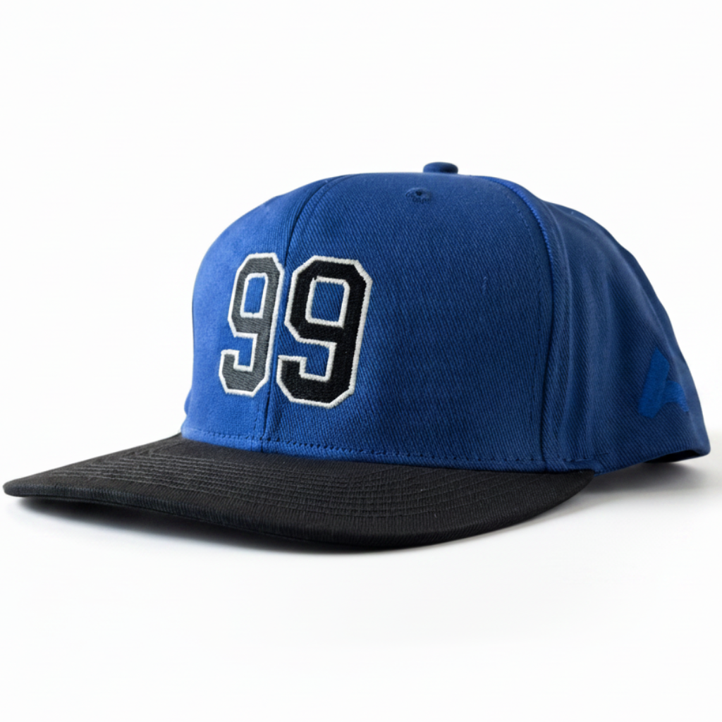 No 99 Blue and Black Embroidered Snapback – Hatgoods Bangladesh
