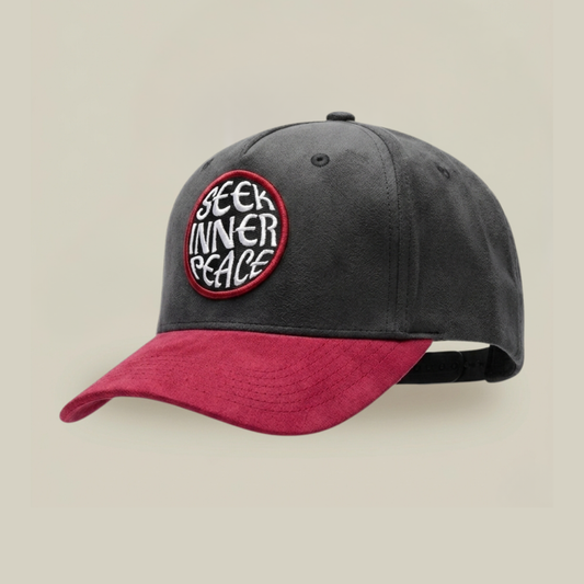 Two-Tone Suede Statement Caps.