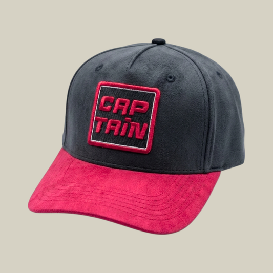 Captain Two-Tone Suede Cap.