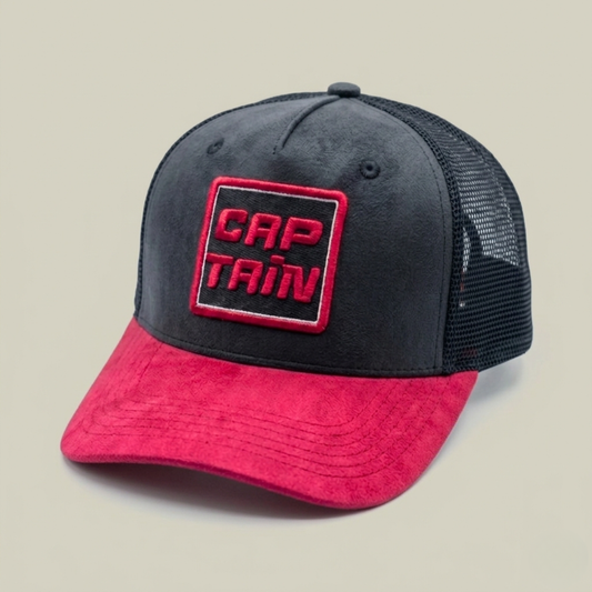 Captain – Suede & Mesh Trucker