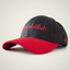 "Alhamdulillah" Embroidered Two-Tone Baseball Cap – Black & Red