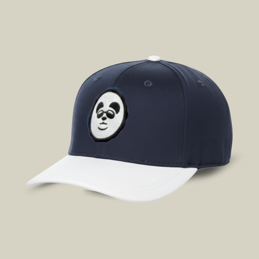 "Cool Panda" Patch Baseball Cap – Navy & White