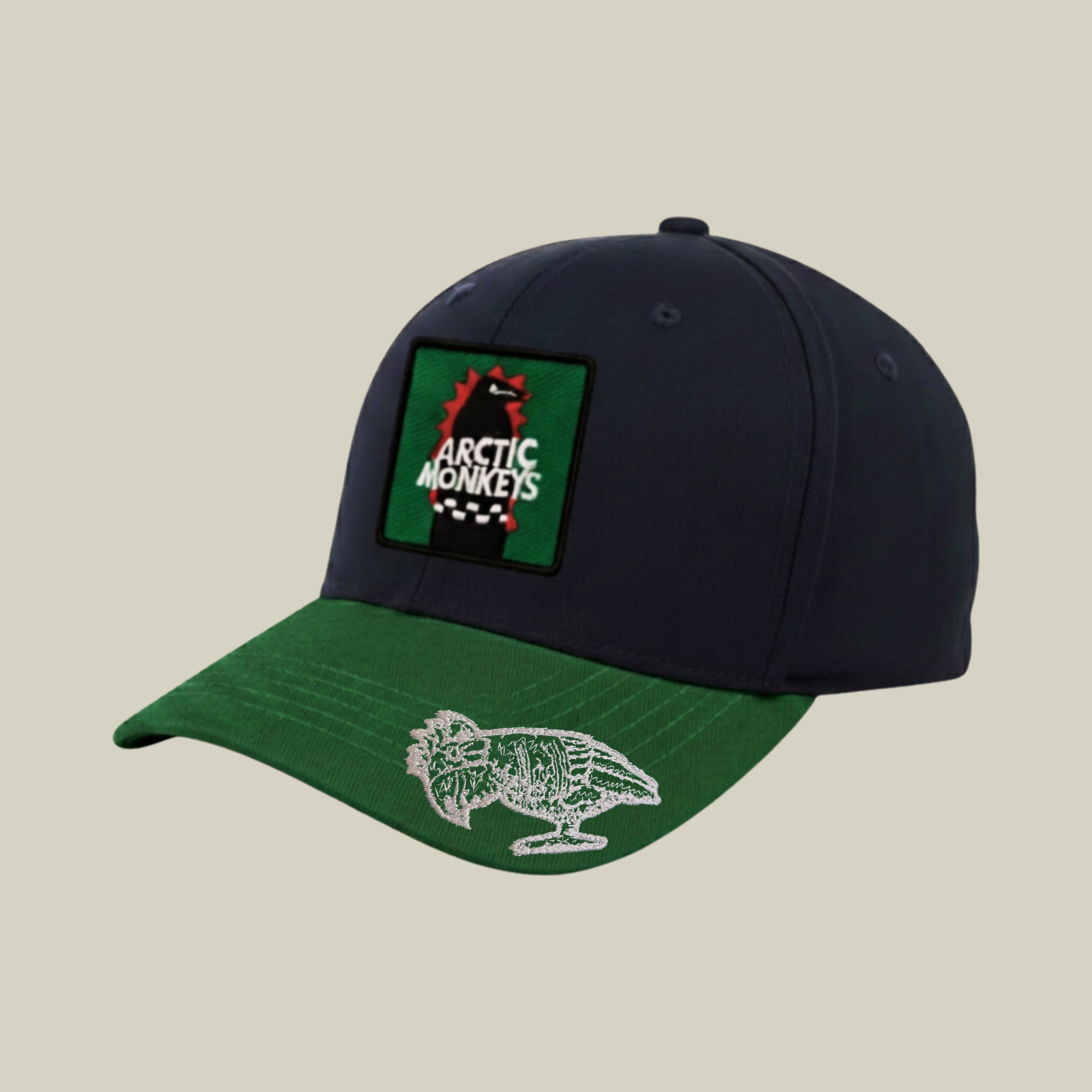 Arctic Monkeys Embroidered Dinosaur Two-Tone Cap