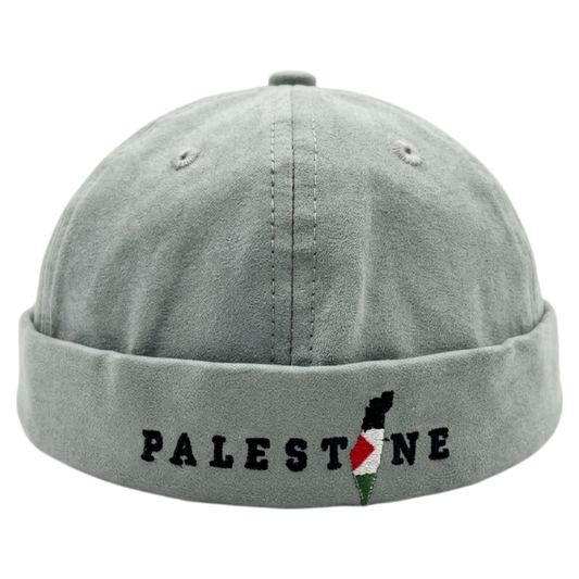 Premium Suede Docker Cap – PALESTINE Embroidered