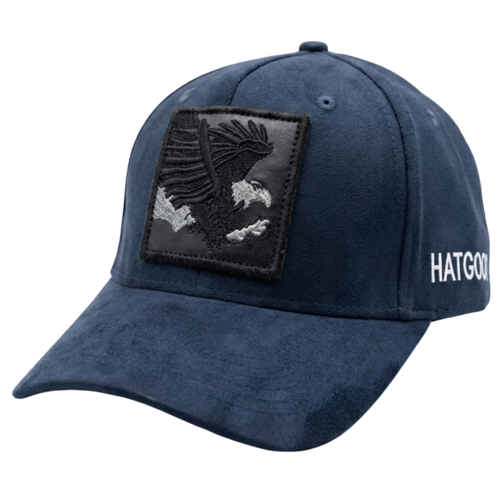 Eagle Navy Suede Baseball Cap