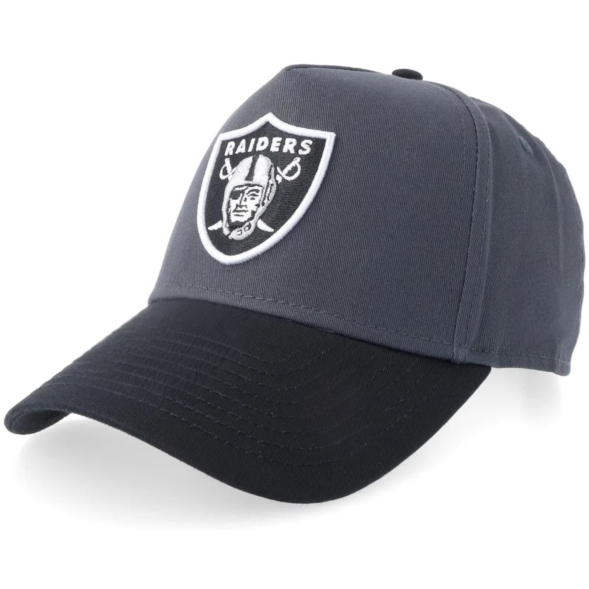 Raiders Grey Black Baseball Cap