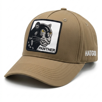 Khaki "Panther" Patch Baseball Cap
