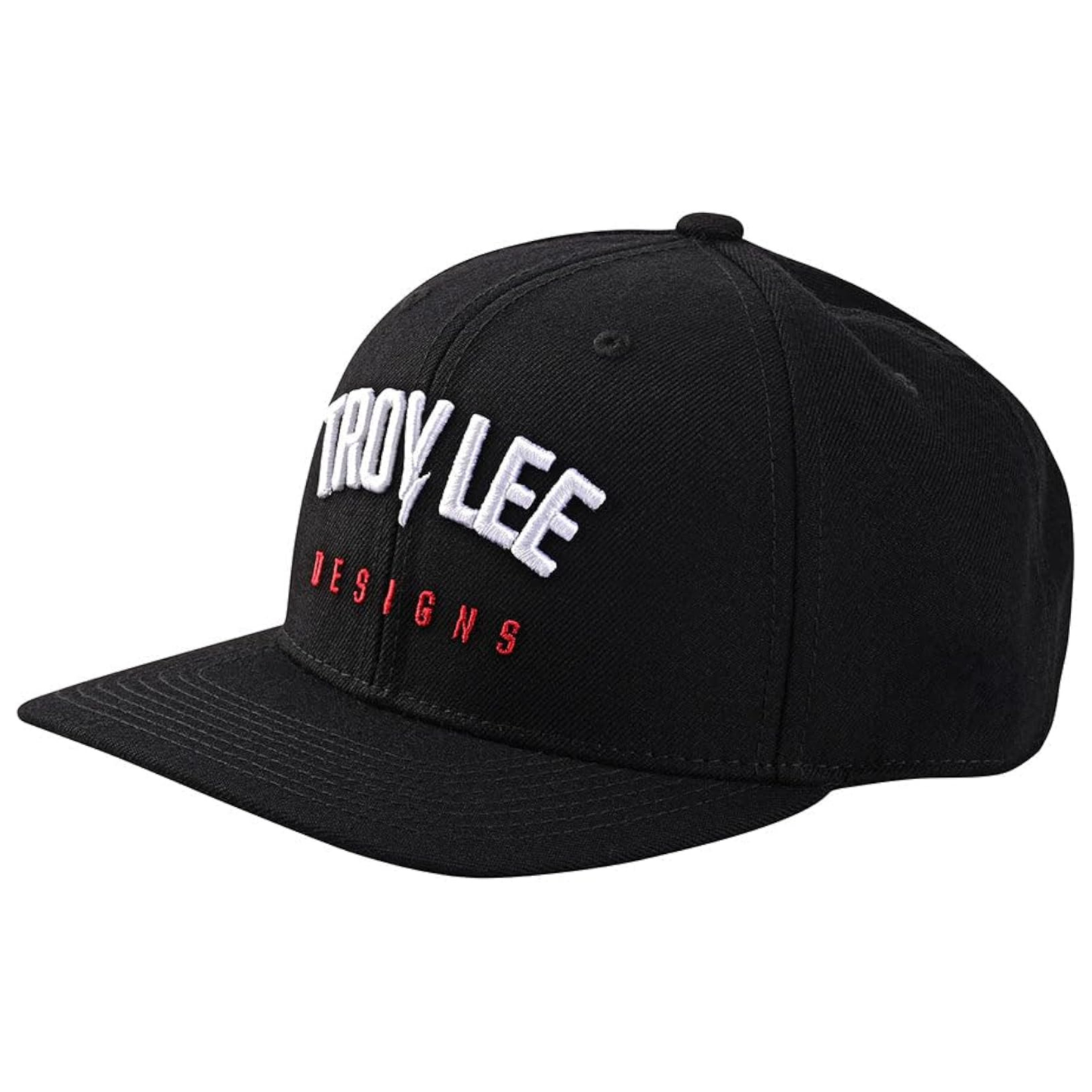 Men's Black Troy Lee Designs Arched Embroidered Snapback Hat